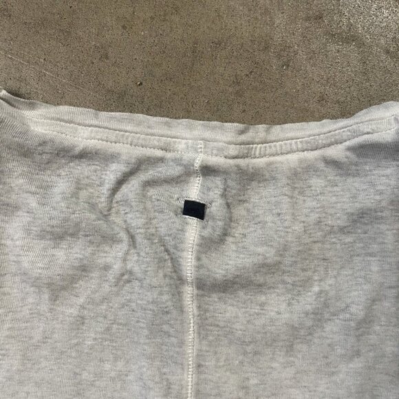 Manuel Marte Elongated Scoop Hem Light Gray 100% Cotton Fashion T Shirt Size L - Picture 3 of 12